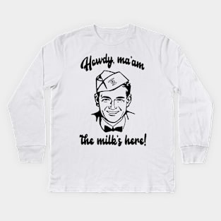 Mr. Milkman Kids Long Sleeve T-Shirt